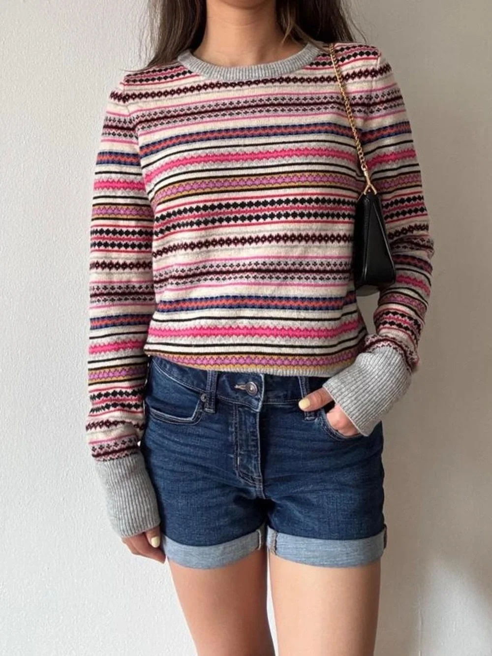 Gap merino wool-blend striped sweater